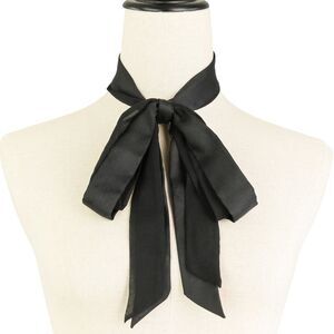 Chanel Silk Bow Tie Scarf